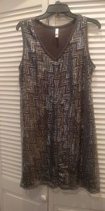 Sequin Party Shirt/Tunic Dress